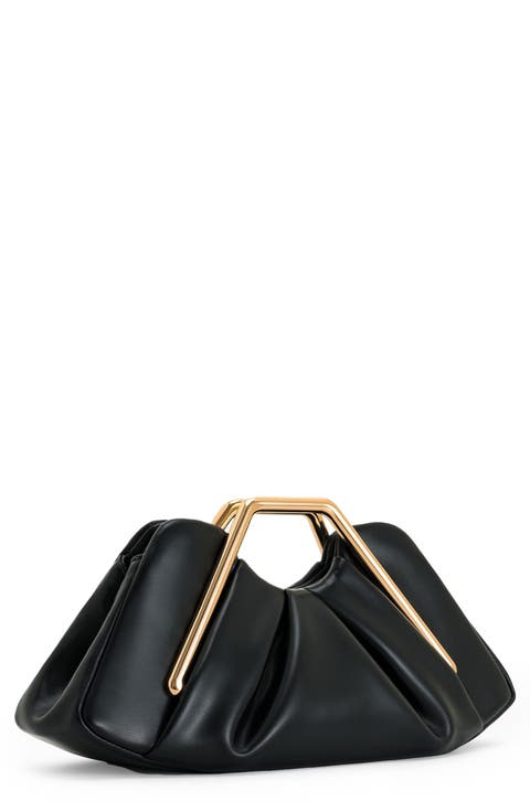 Lila Metal Frame Clutch Bag