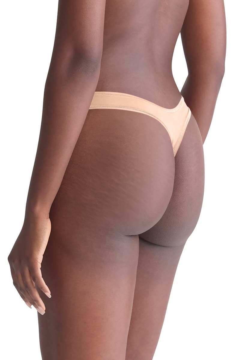 Calvin Klein Ideal Microfiber Thong, Alternate, color, 