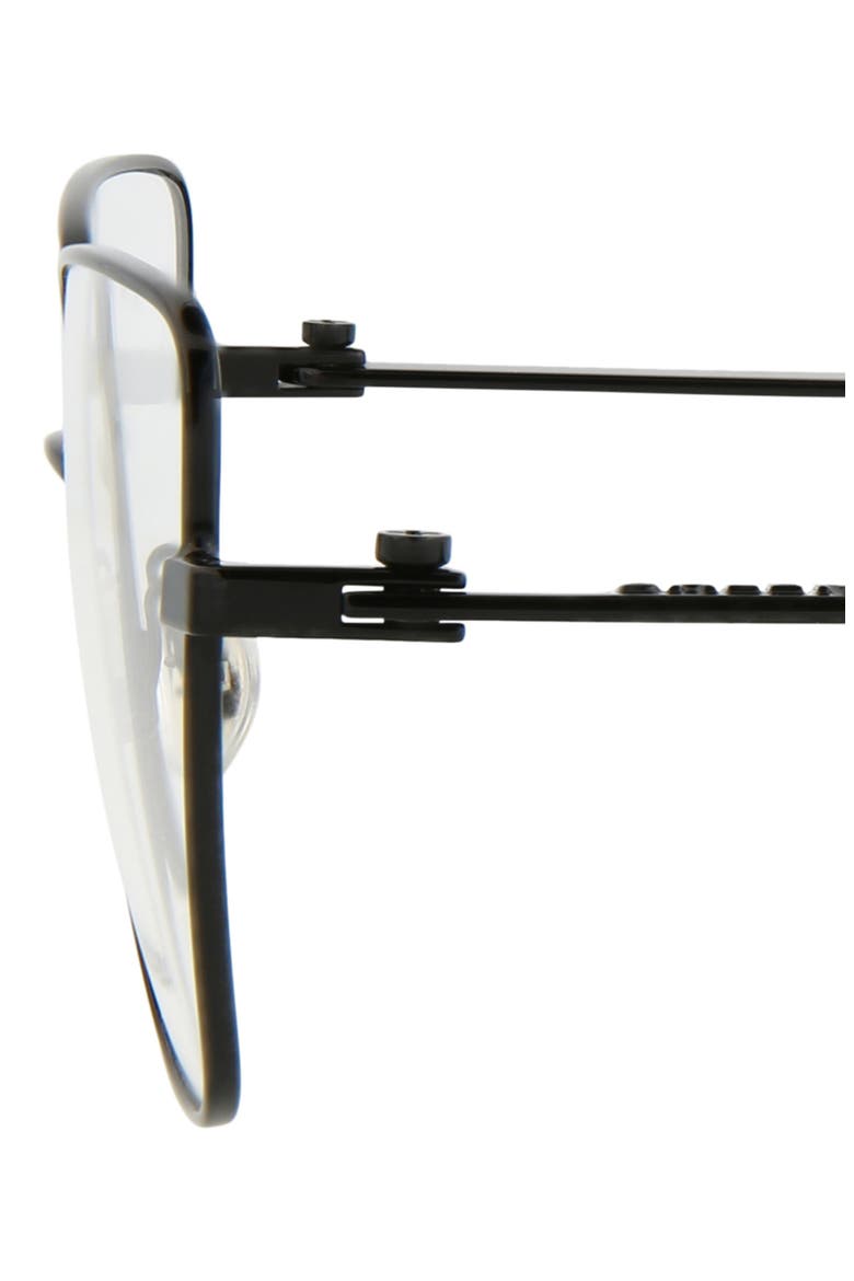 59mm Cat Eye Optical Glasses, Alternate, color, BLACK BLACK TRANSPARENT