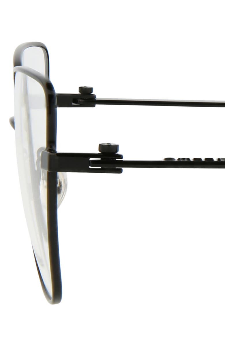 Balenciaga 59mm Cat Eye Optical Glasses, Alternate, color, Black Black Transparent