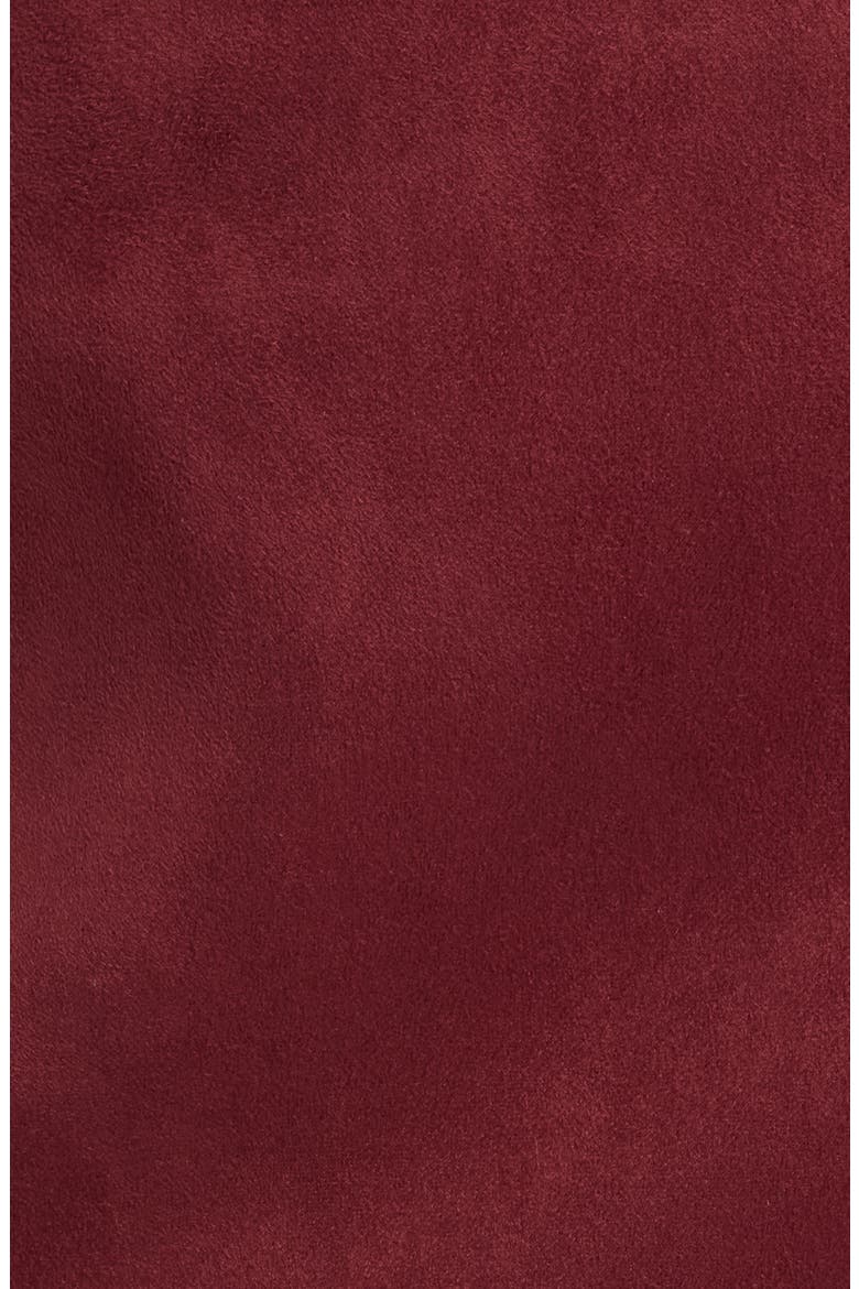 Danica Faux Suede Belted Skirt, Alternate, color, NOIR BERRY