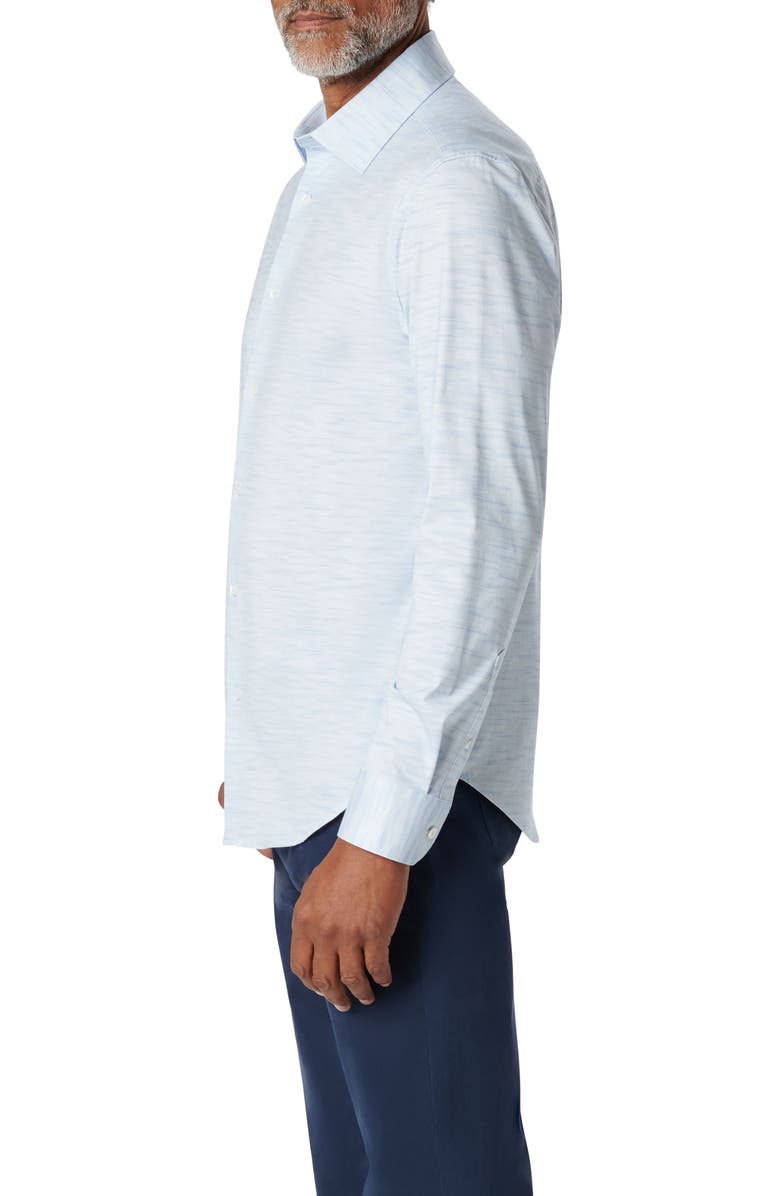 Bugatchi James OoohCotton<sup>®</sup> Print Button-Up Shirt, Alternate, color, Sky