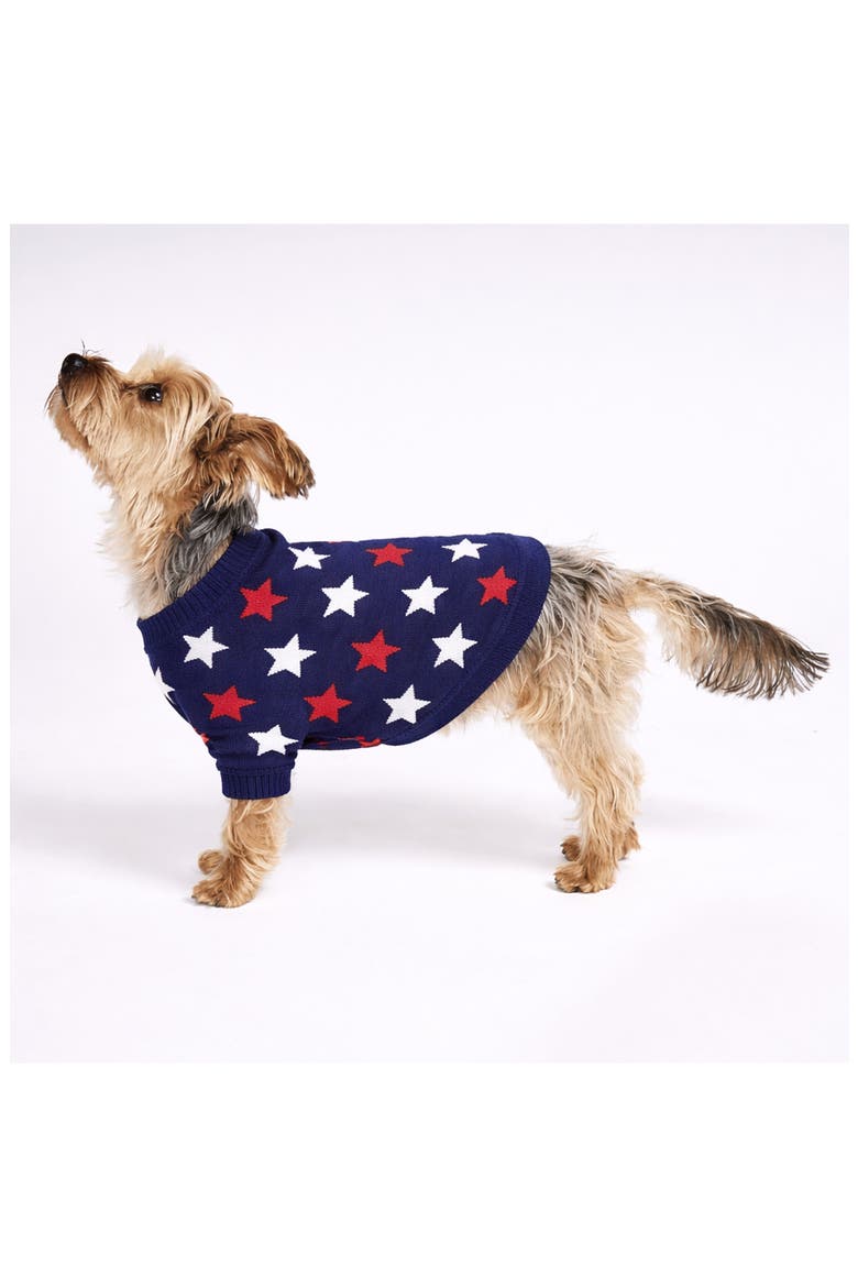 Star Pet Sweater, Alternate, color, BLUE