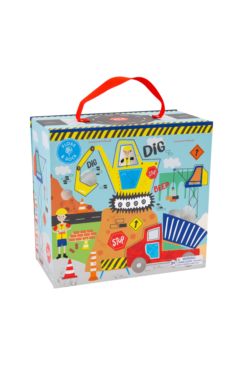 Playbox Construction with 15pc, Alternate, color, Construction