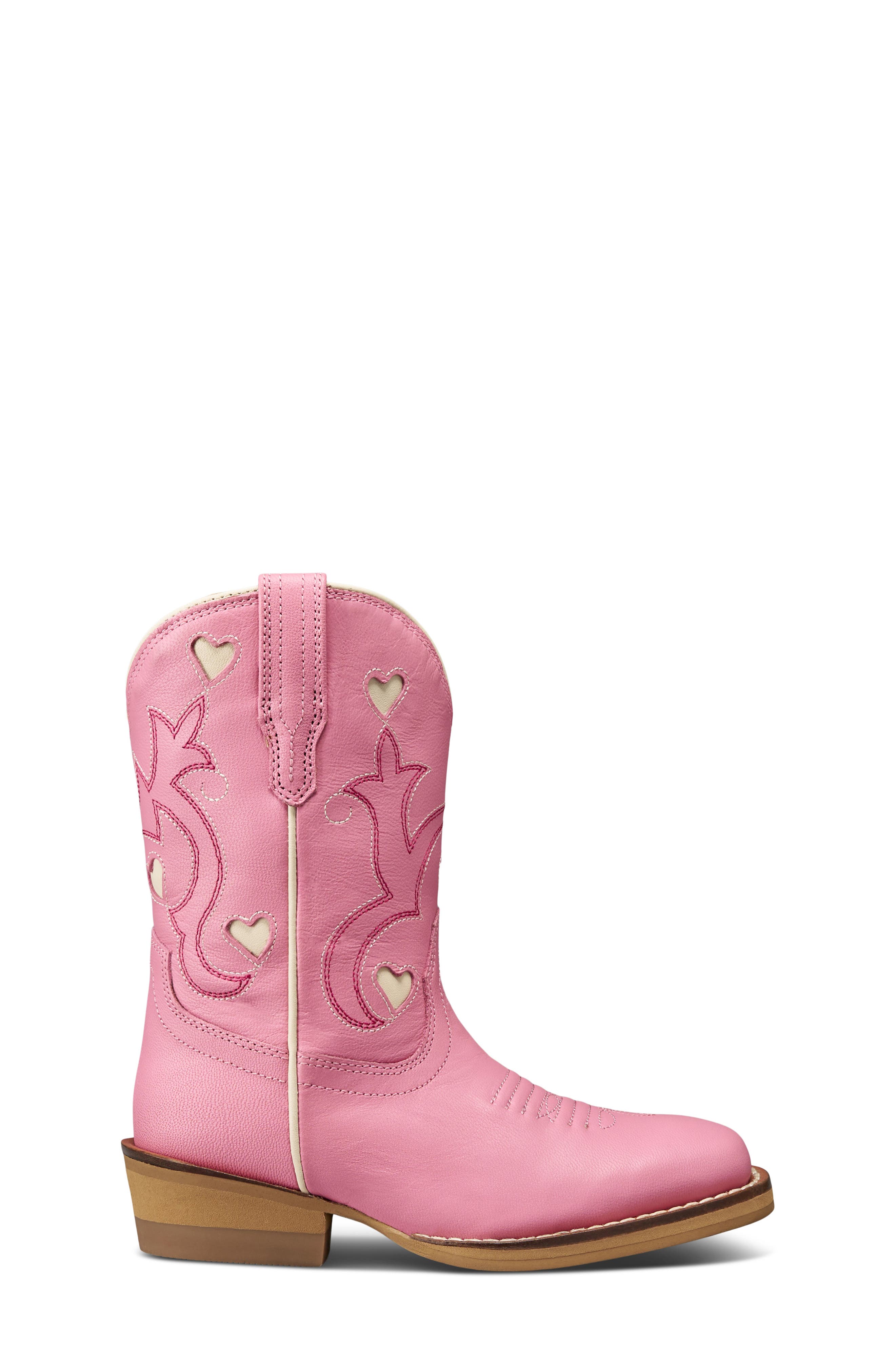 Kids' The Annie Hearts Western Boot, Alternate, color, WILD ROSE