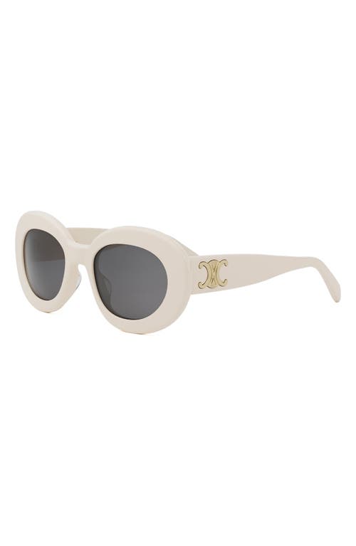 Celine Triomphe 53mm Round Sunglasses