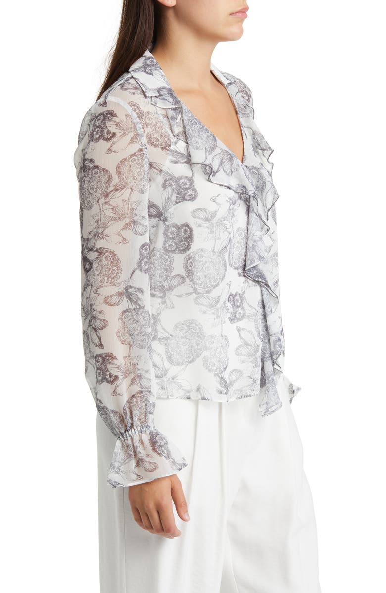 Ted Baker London Anniye Ruffle Blouse, Alternate, color, White