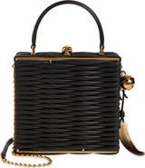 McQueen Skull Frame Leather Handbag