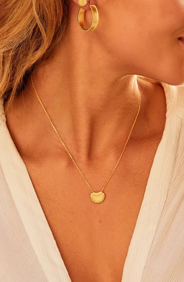 Satya Jewelry Mini Mandala Necklace, Alternate, color, 