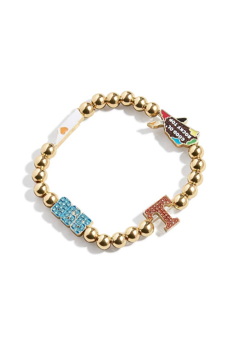 Tennessee Volunteers Mixed Icon Pisa Bracelet, Main, color, Gold