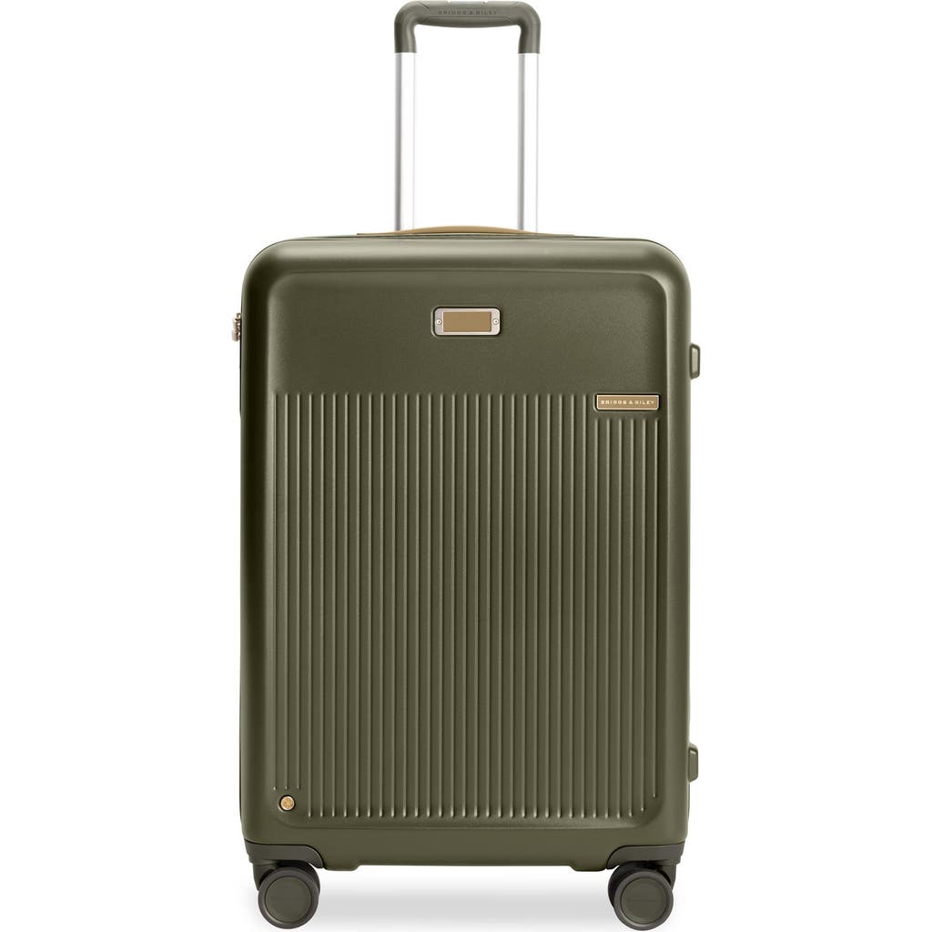 Briggs & Riley Sympatico Medium 27-inch Expandable Spinner Luggage In Olive