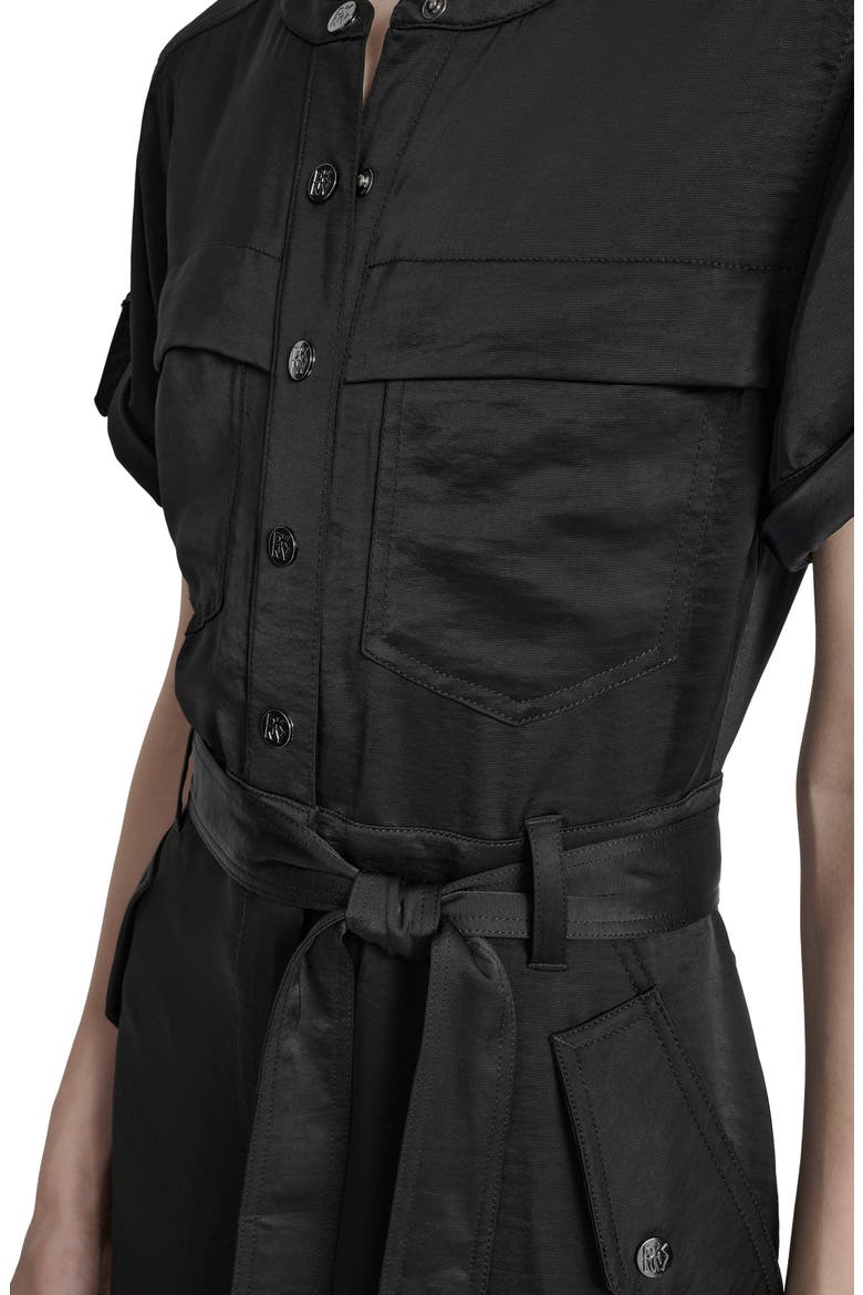 Twill Utility Jumpsuit, Alternate, color, BLACK