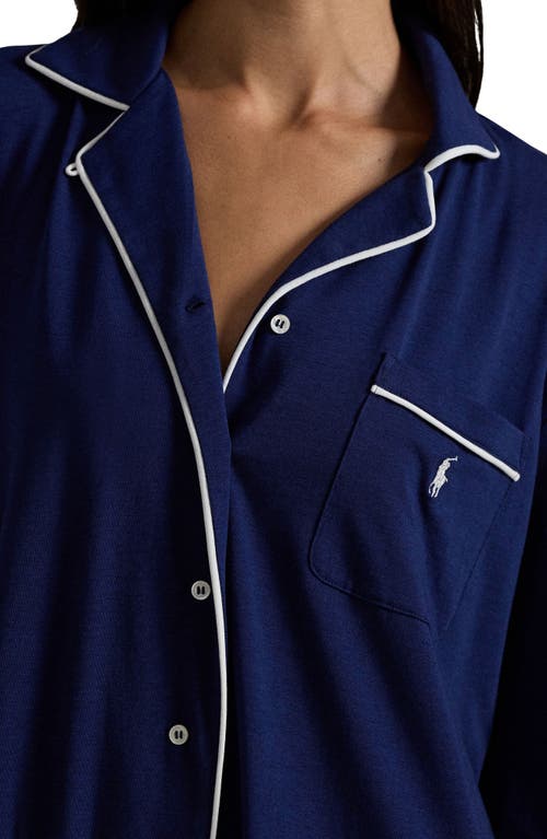 Polo Ralph Lauren Cotton-lyocell Essentials Sleepshirt In Blue