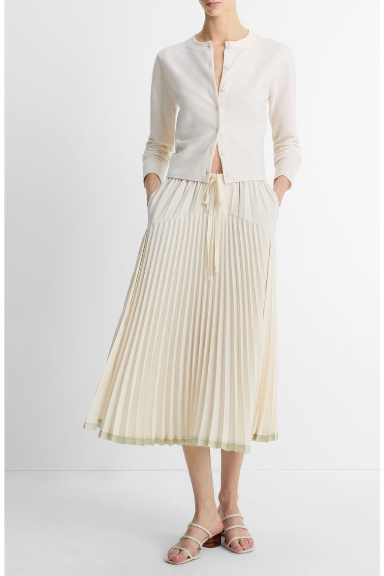 Tipped Half Moon Cardigan, Alternate, color, OFF WHITE/OPTIC WHITE