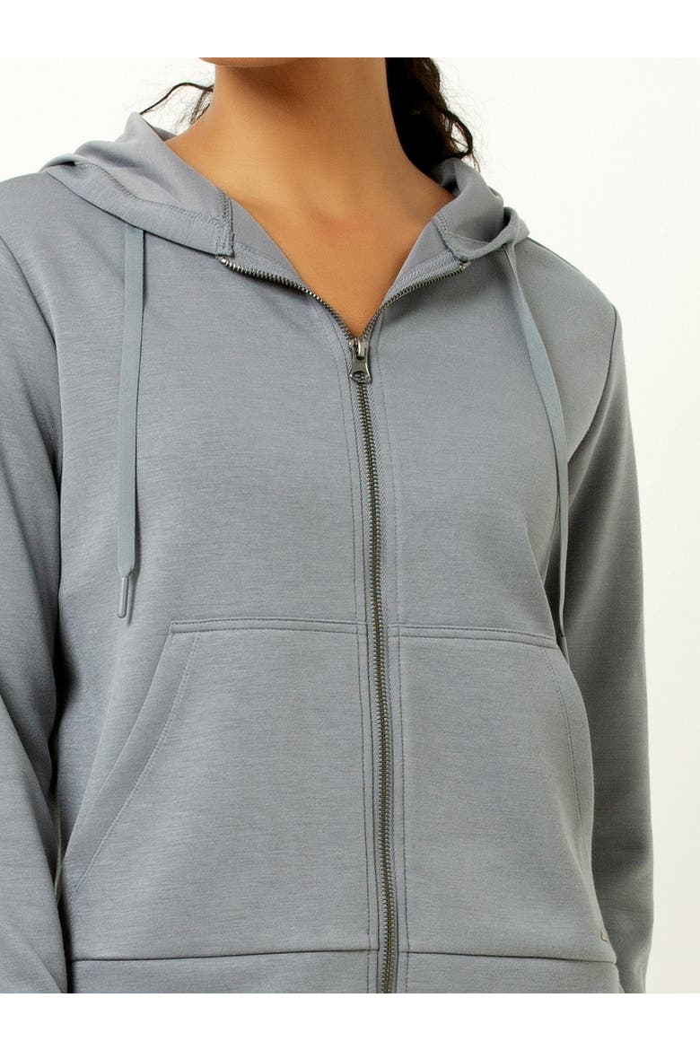 Ultra Soft Full Zip Hoodie, Alternate, color, Winter White