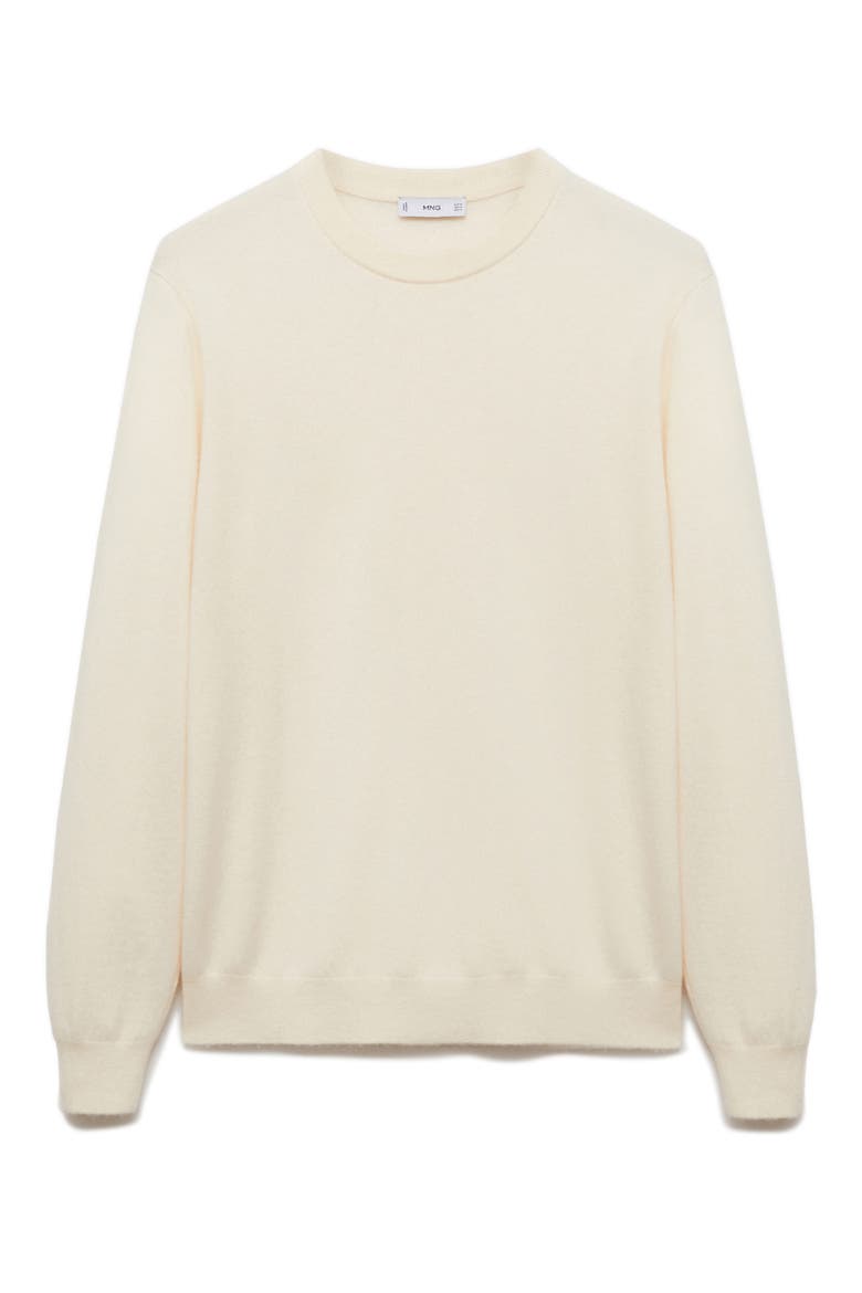 Crewneck Knit Sweater, Alternate, color, ECRU