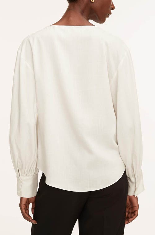 REBECCA TAYLOR REBECCA TAYLOR DRAWSTRING LONG SLEEVE BLOUSE