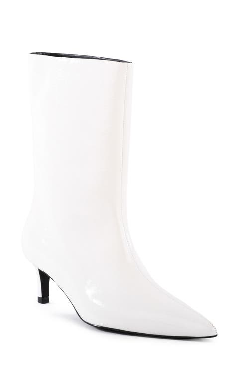 Game Changer Pointed Toe Kitten Heel Boot (Women) (Narrow Calf)