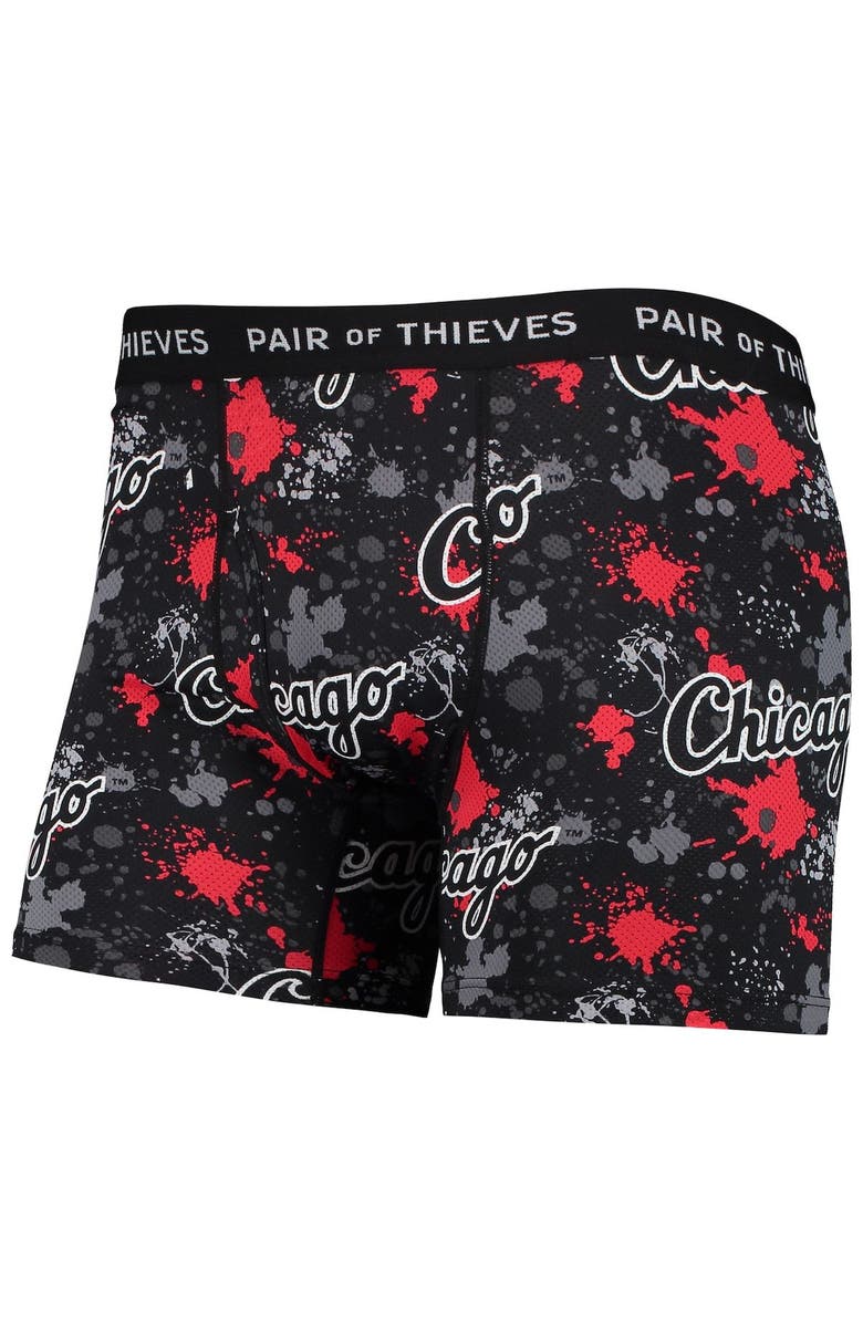 Pair of Thieves Men's Pair of Thieves Black Chicago White Sox Super Fit 2-Pack Boxer Briefs Set, Alternate, color, Black