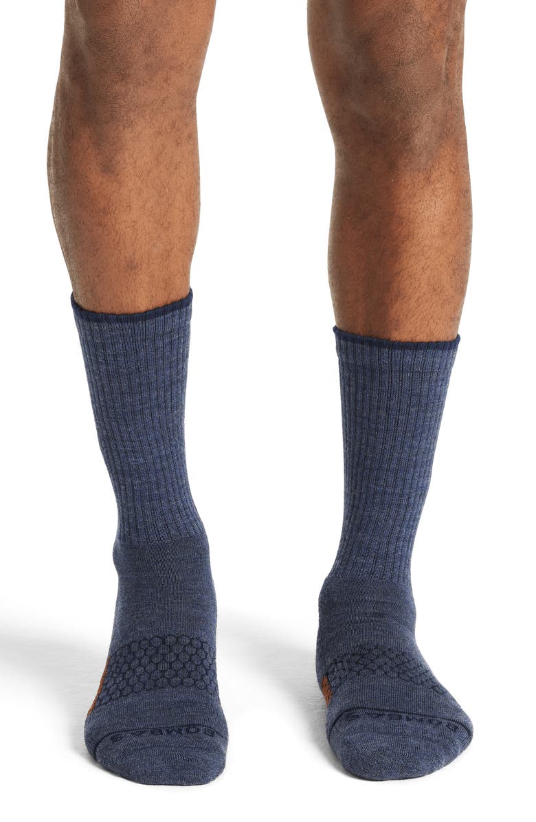 Bombas Arch Block Merino Wool Blend Crew Socks, Alternate, color, 
