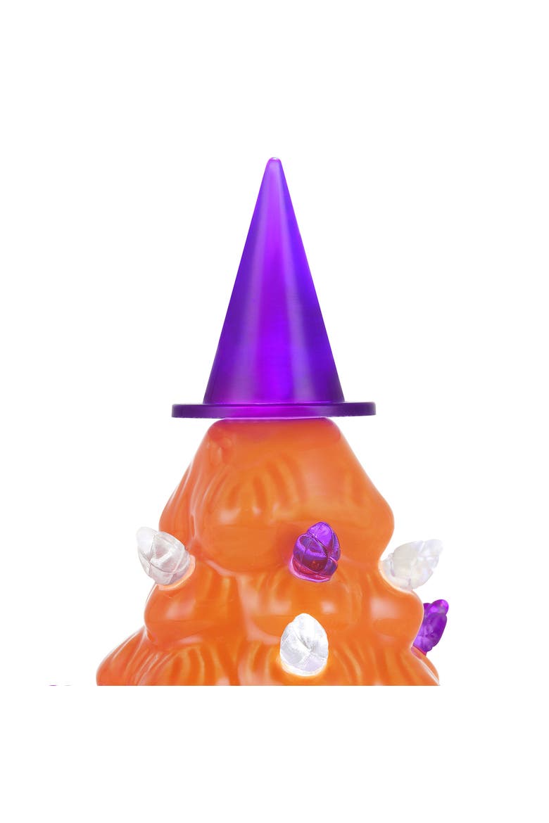 Set of 2 Mini Halloween Trees - Orange, Alternate, color, Orange