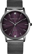 Perry Ellis Ultra Slim Mesh Strap Watch, 41mm