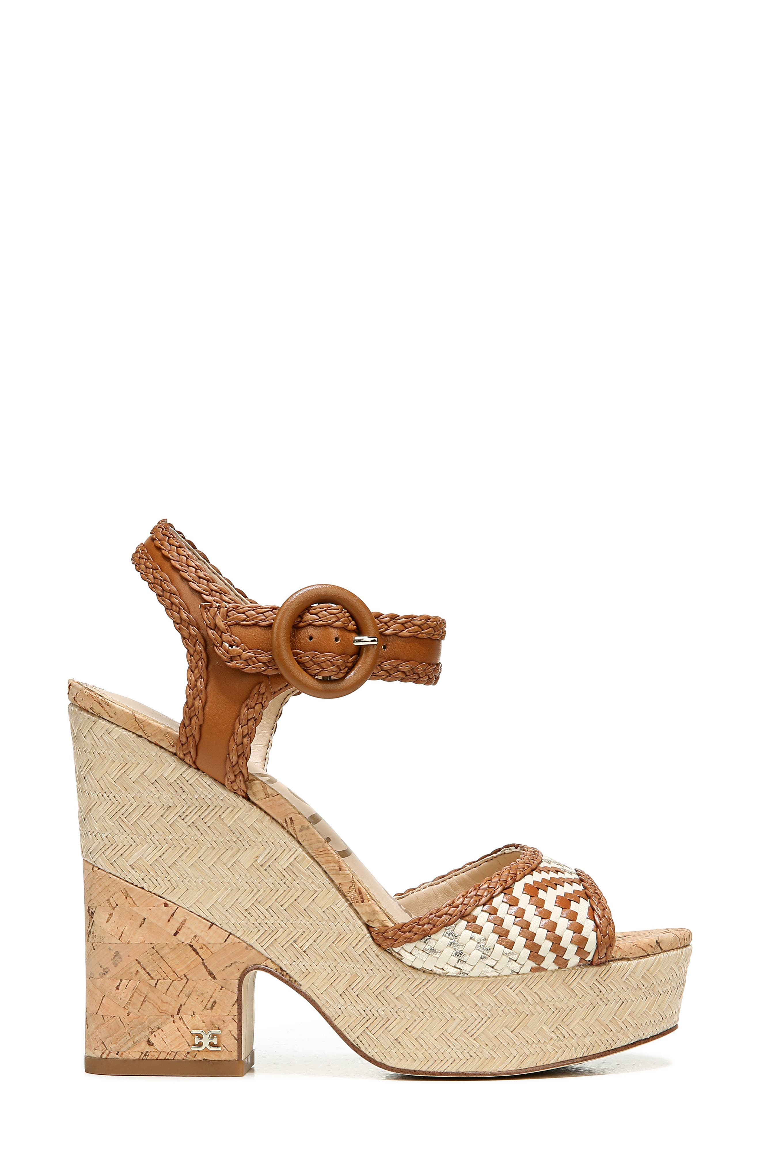 Lillie Platform Sandal, Alternate, color, SADDLE LEATHER