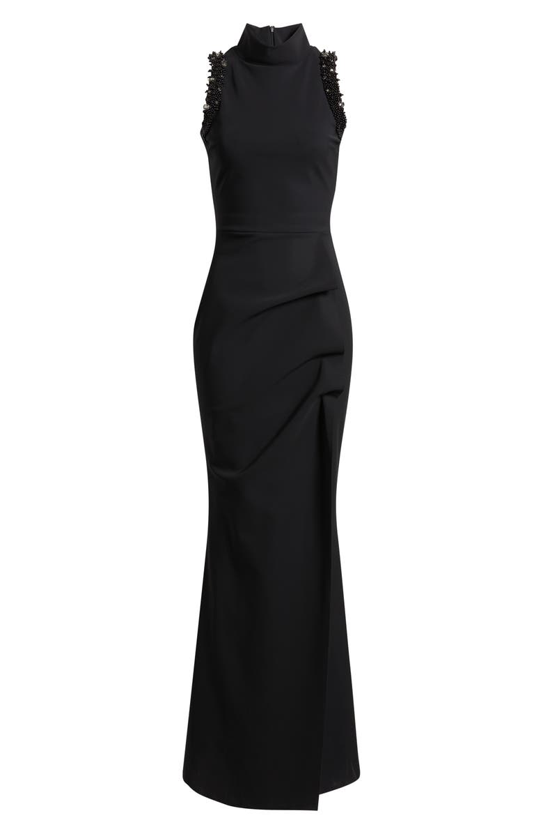 Chiara Boni La Petite Robe Siman Bead Detail Sleeveless Mermaid Gown, Alternate, color, 
