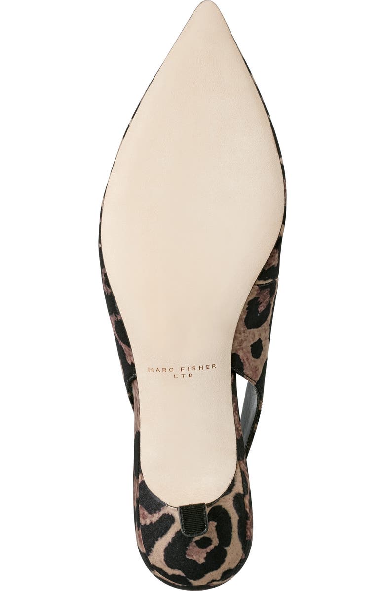 Marc Fisher LTD Posey Slingback Pointed Toe Kitten Heel Pump, Alternate, color,