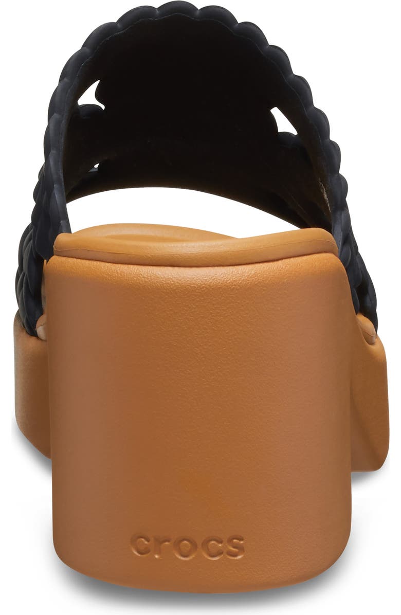 CROCS Woven Platform Slide Sandal, Alternate, color, Black