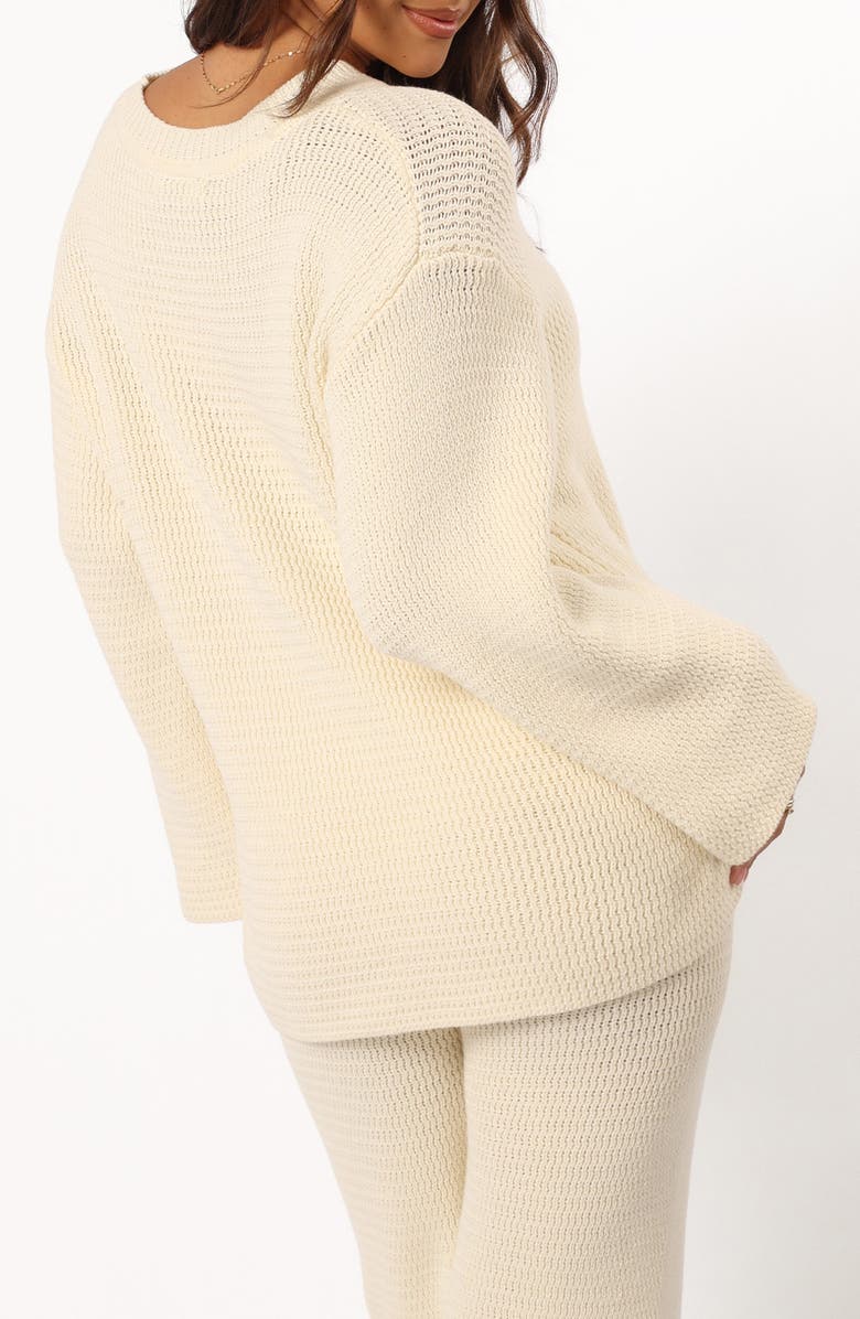 Petal & Pup McKinely Cotton Sweater, Alternate, color, Cream