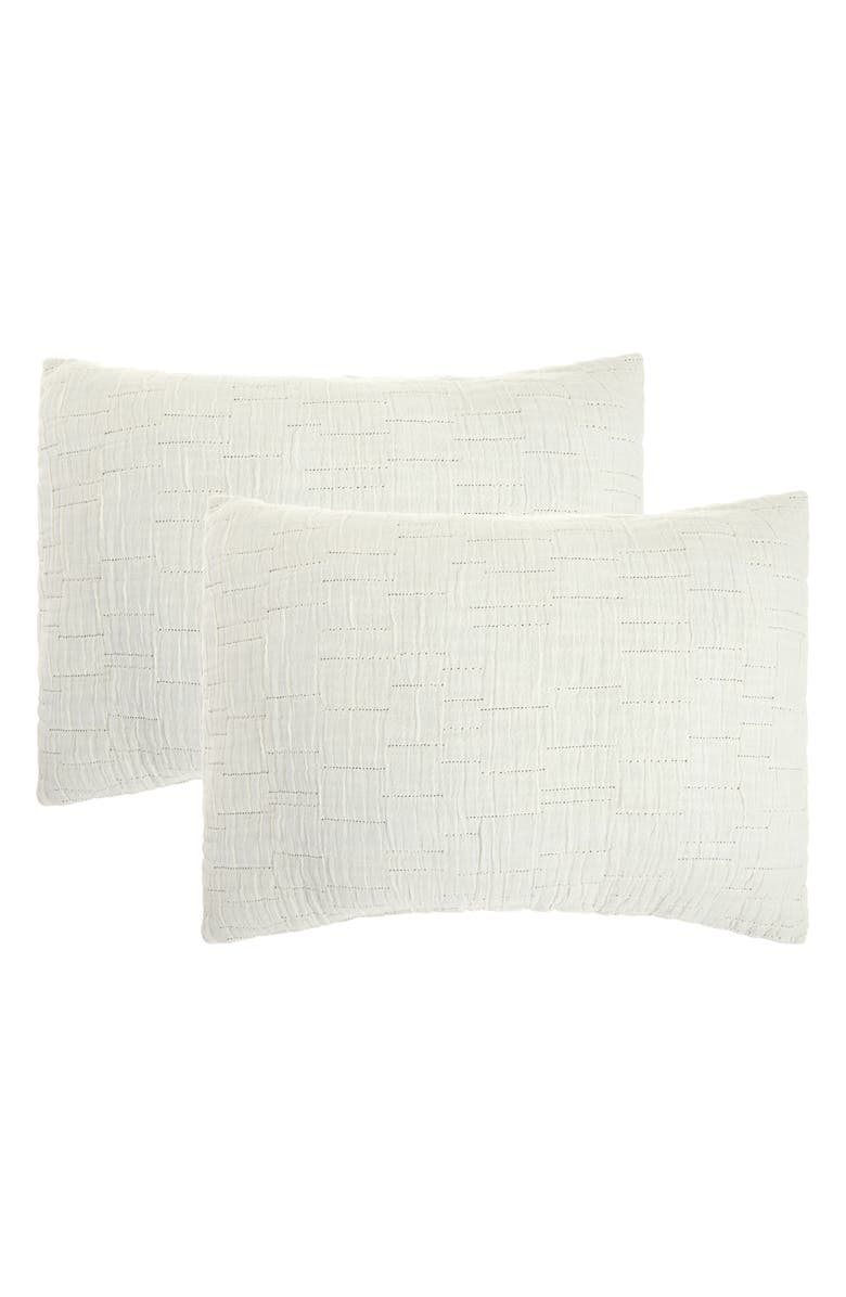 Parachute Two-Pack Birch Cotton Pillow Sham, Alternate, color, Cream