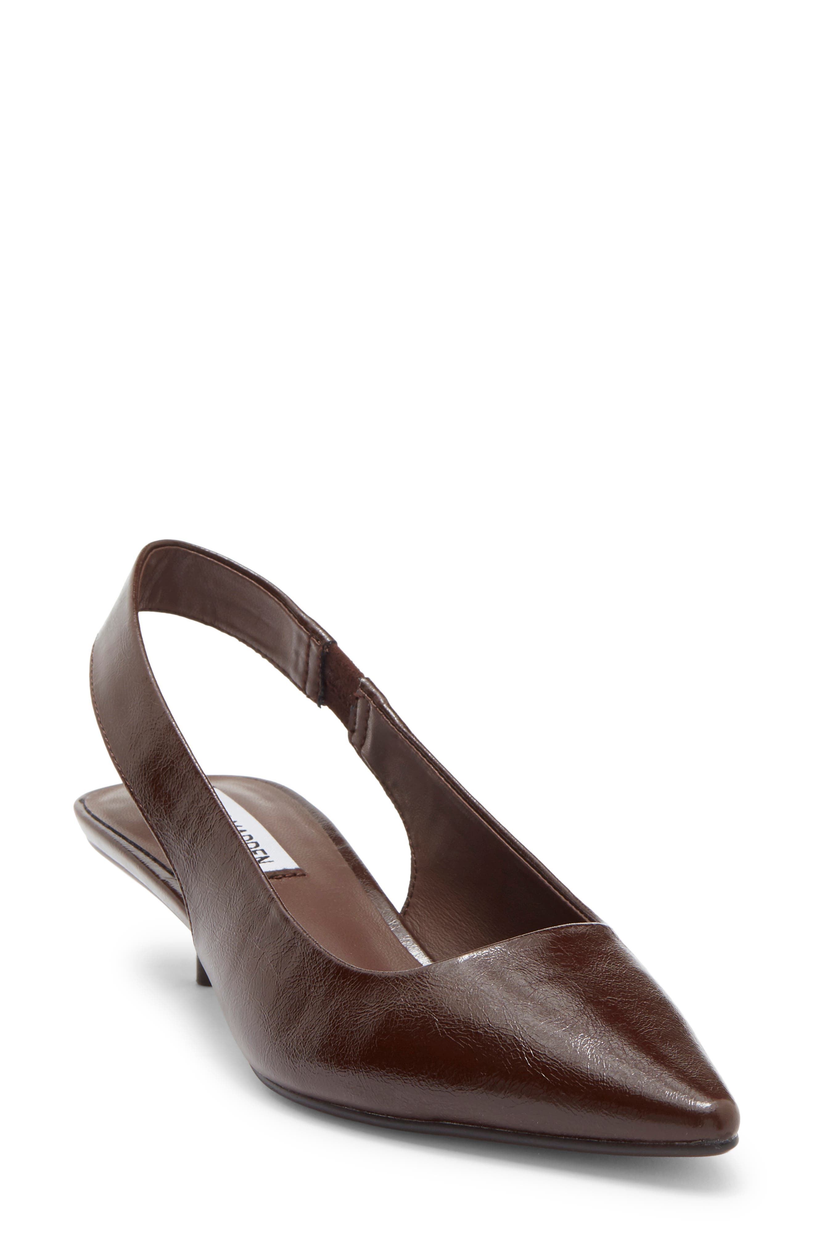 Leilany Pointed Toe Slingback Pump, Main, color, MILK CHOCOLATE