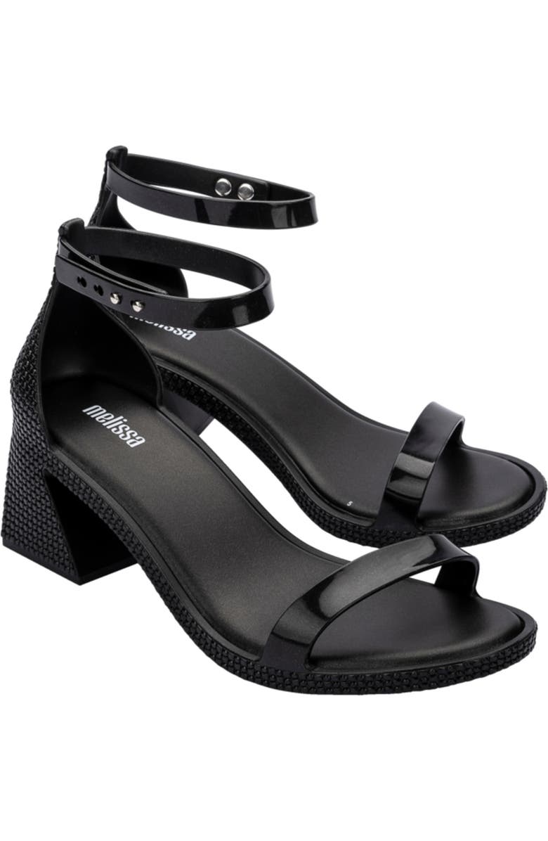 Melissa Lux Sandal, Main, color, Metallic Black