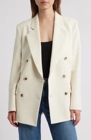 FRAME The Relaxed Everyday Double Breasted Blazer