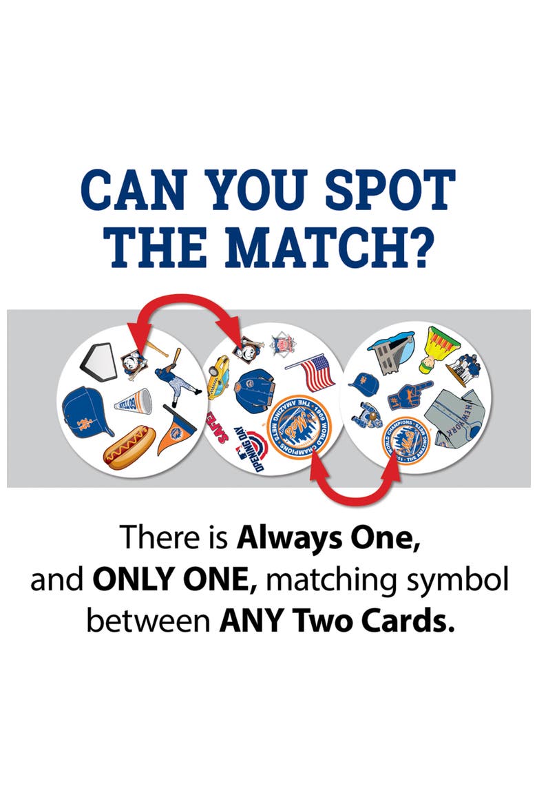 New York Mets Spot It! Card Game, Alternate, color, Multicolor