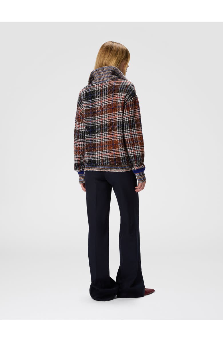 Missoni High-neck Sweater With Check Pattern, Alternate, color, Multicoloured