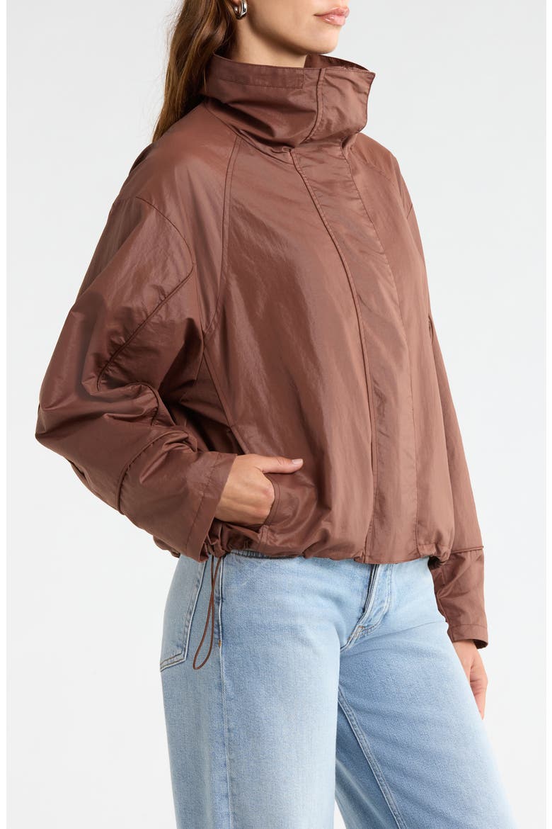 Shoreline Windbreaker Jacket, Alternate, color, CHOCOLATE