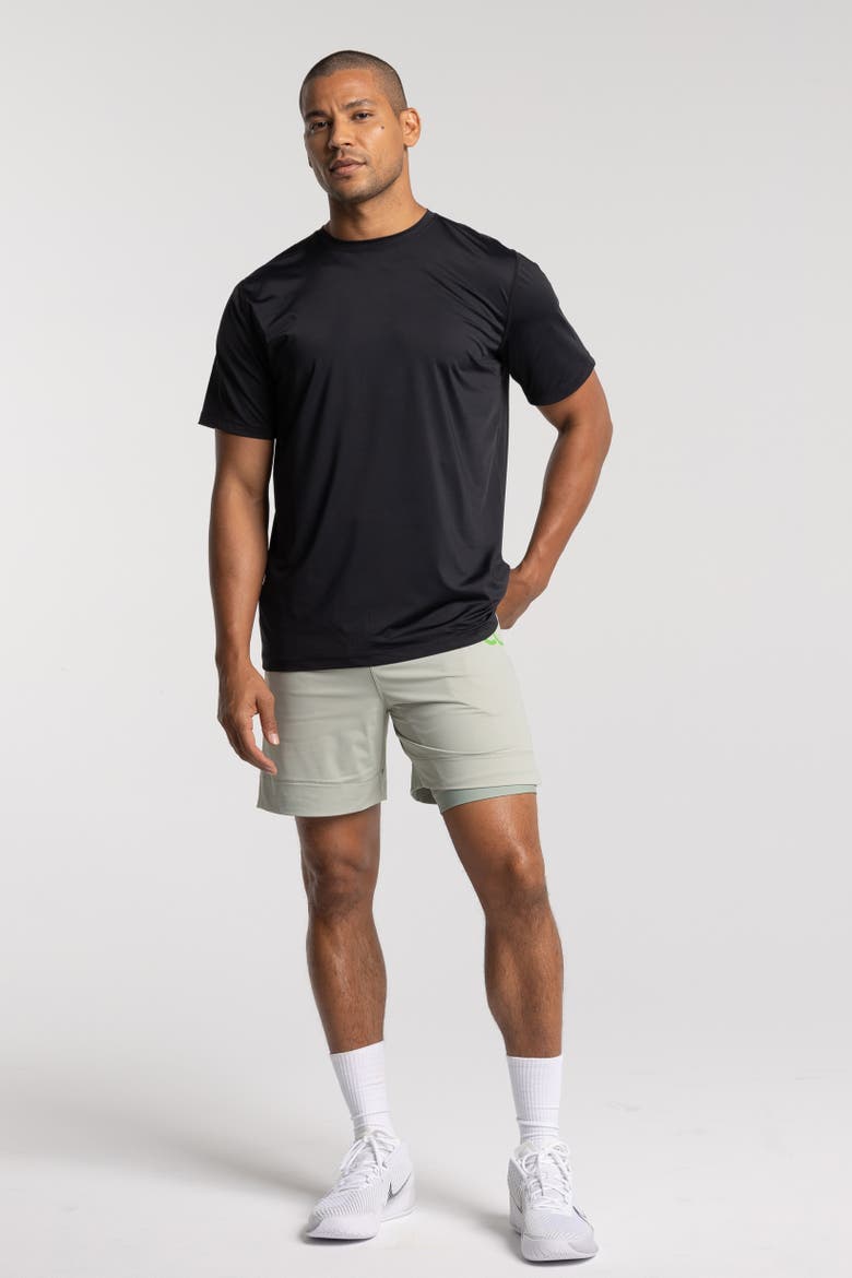 Performance Pickleball Short Sleeve, Alternate, color, Black Beauty