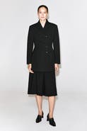 COS Box-Pleat Wool Midi Skirt