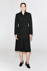 COS Box-Pleat Wool Midi Skirt
