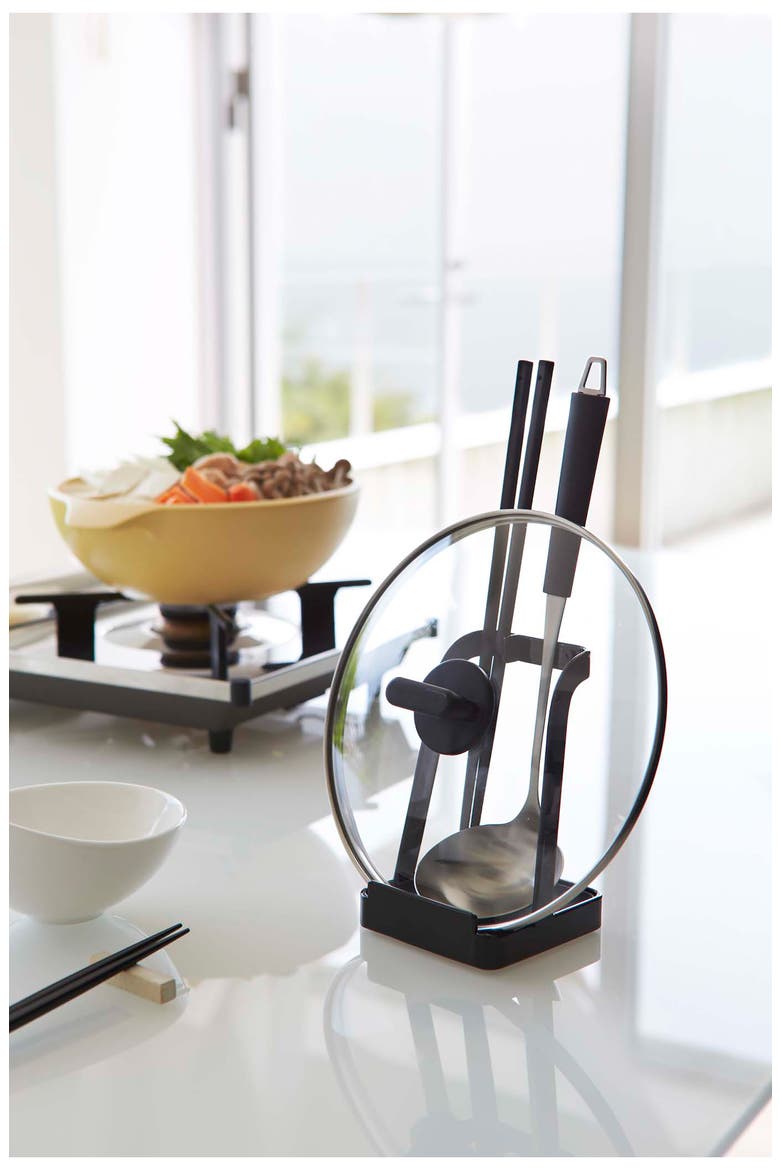 Lid/Ladle Storage Stand, Alternate, color, BLACK