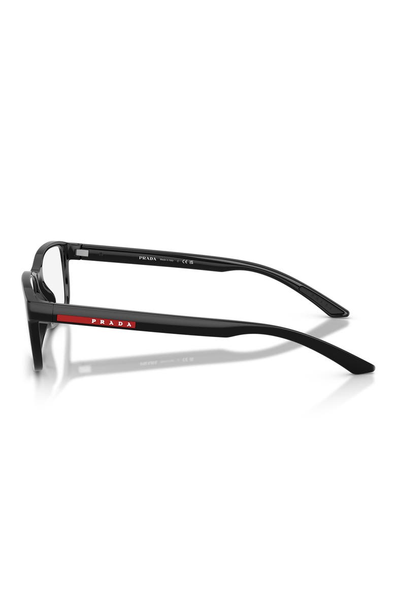 55mm Pillow Optical Glasses, Alternate, color, BLACK