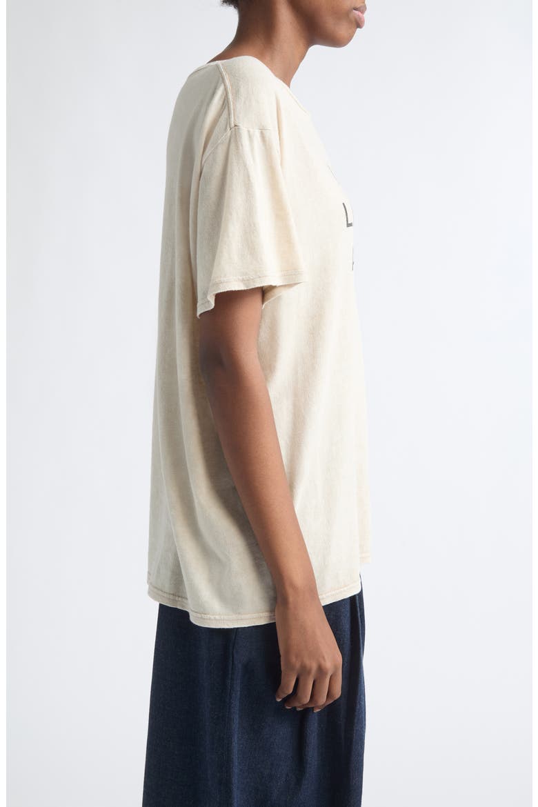 I Never Like You Anyway Cotton & Cashmere Boyfriend T-Shirt, Alternate, color, ACID KHAKI STONE
