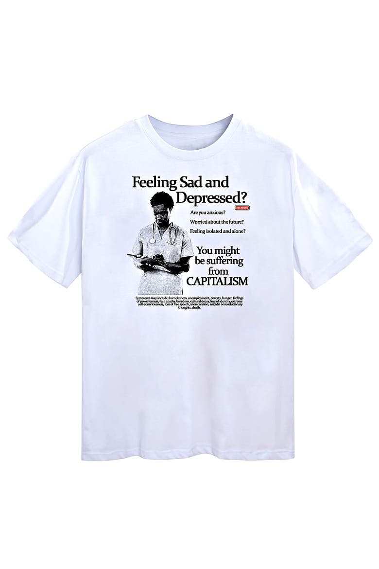 Capitalism Tee, Main, color, White