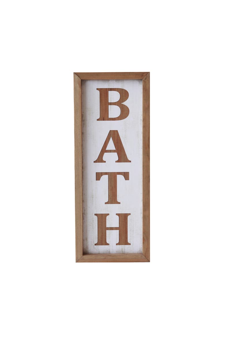 Bath Wall Accent, Main, color, White