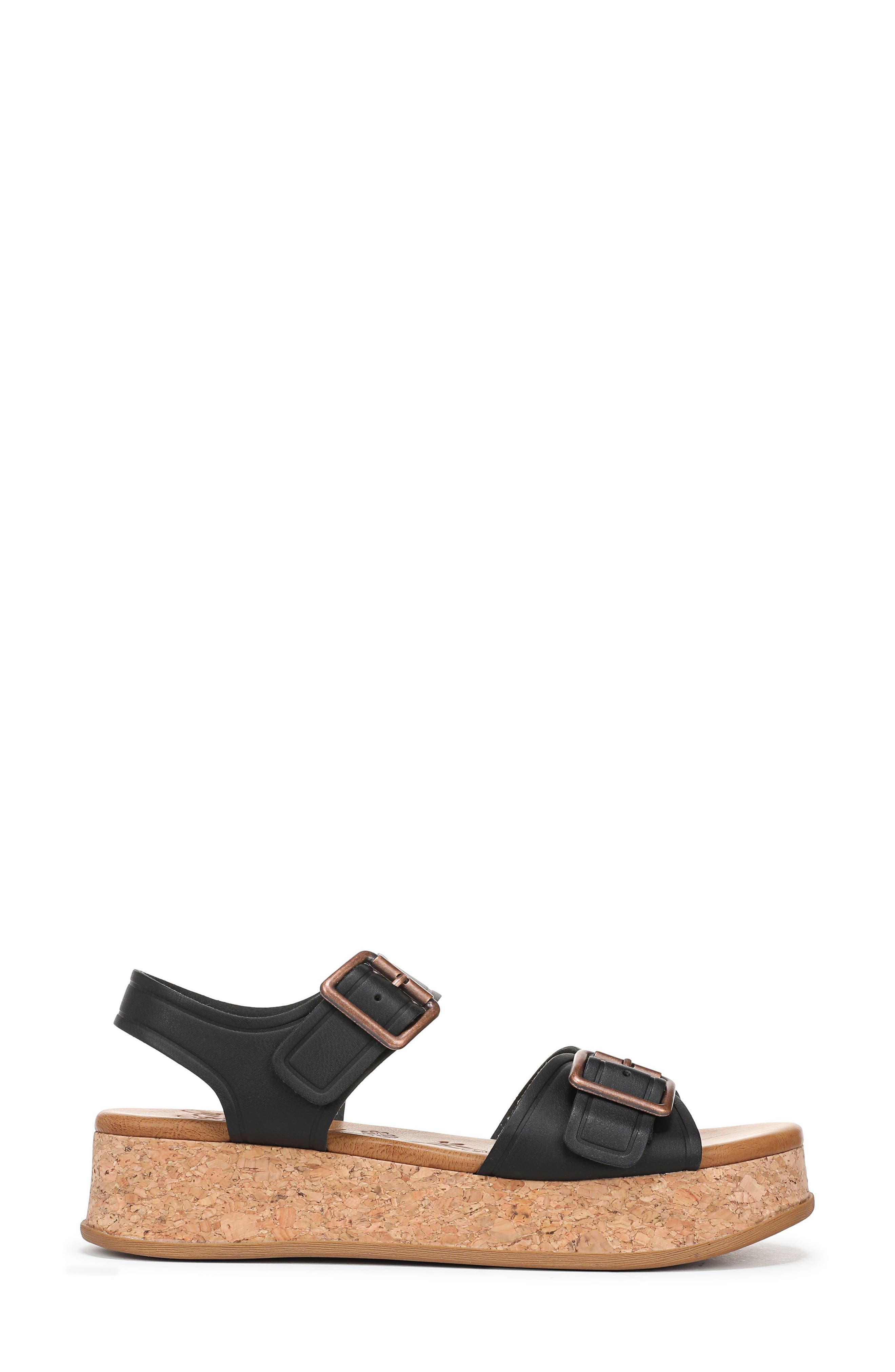 Blowfish Malibu Magical Platform Sandal, Alternate, color, Black Faux Leather