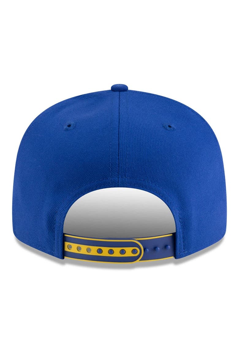 Men's New Era  White/Royal Golden State Warriors 2025 NBA Tip Off Split Panel 9FIFTY Snapback Hat, Alternate, color, White