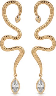 Ettika Serpentina Single Statement Drop Earring