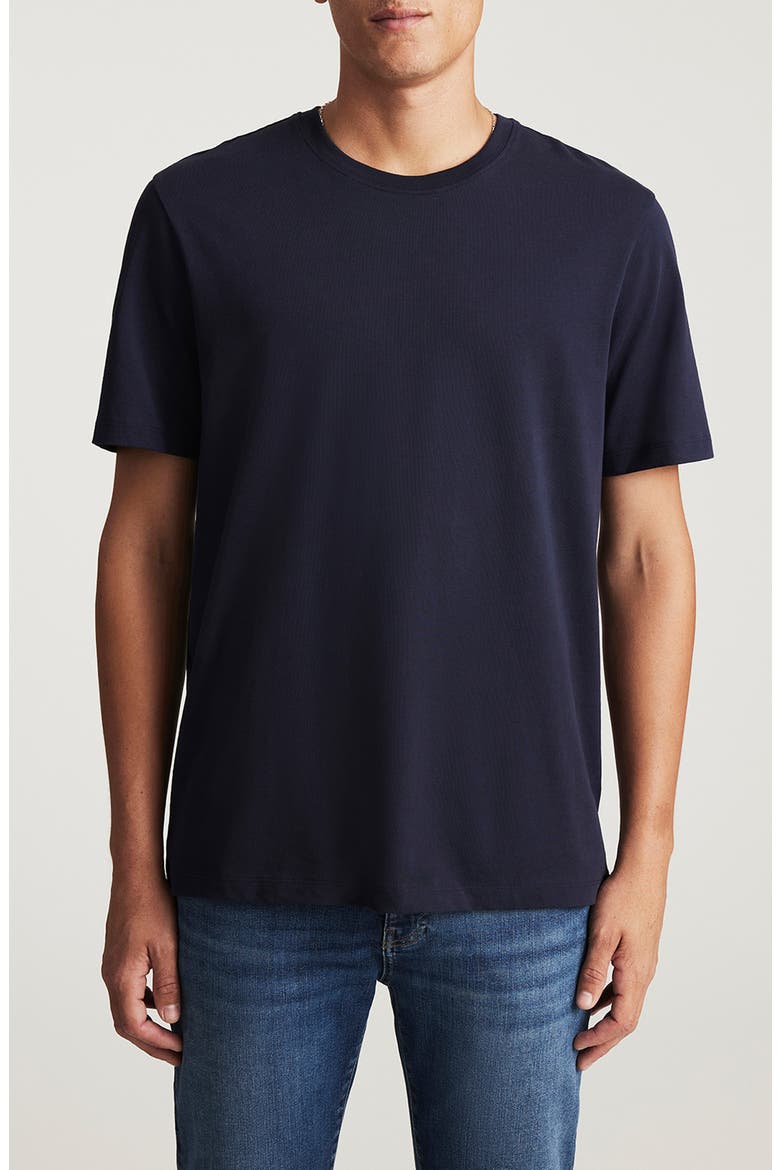 Cotton Crewneck T-Shirt, Main, color, BARITONE BLUE